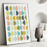 Modern Geometric Shapes in Pastel Earth Tones