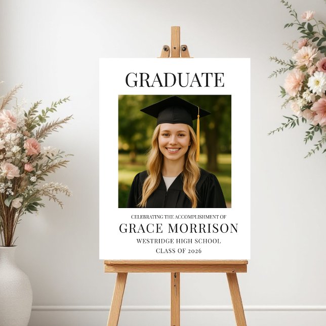 Affiche Modern Graduate Photo Graduation  (Créateur téléchargé)