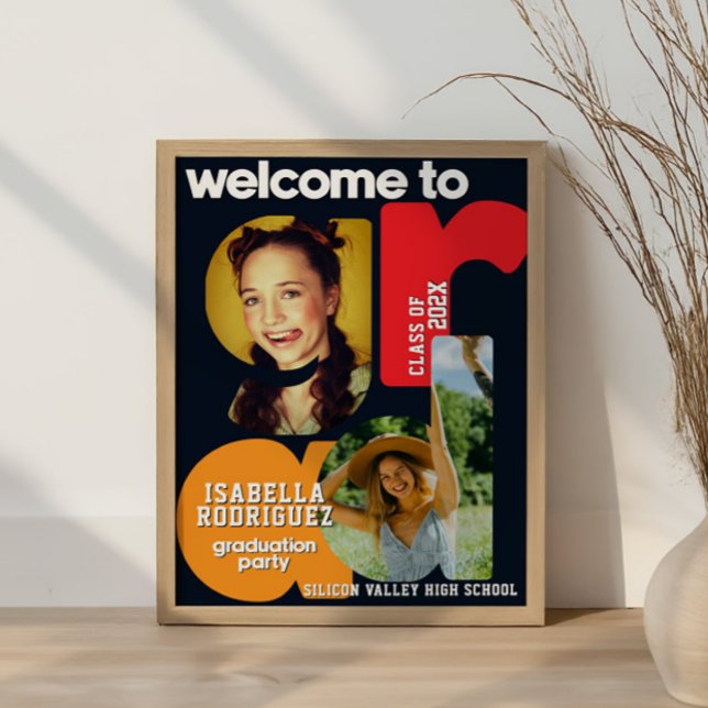Affiche Modern High School Graduation Welcome  (Créateur téléchargé)