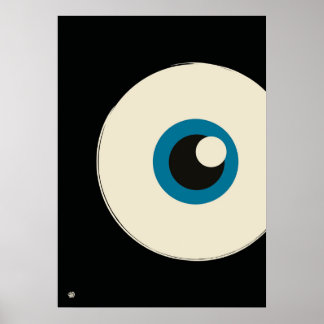 Affiche Modern Minimalist Blue Eye Abstract Art