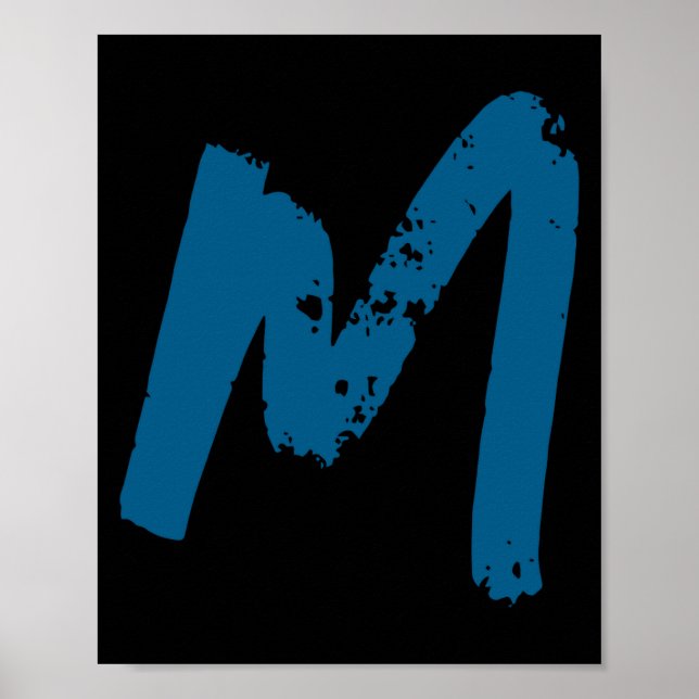 Affiche Modern Monogram Initial Replace Add Yours  (Devant)