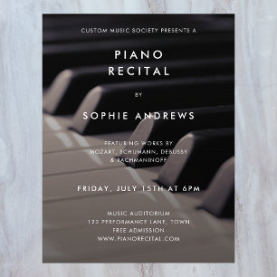 Affiche Modern Piano Considérant Modèle photo de concert