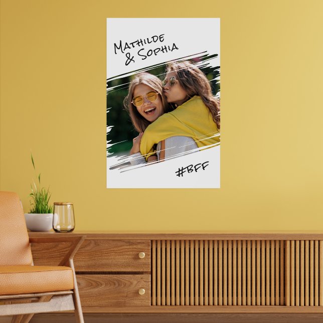 Affiche Modern Street Art Ajouter Votre Photo BBF Best Fri (Salon 2)