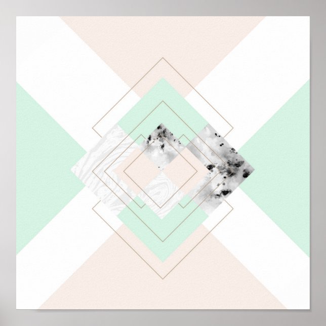 Affiche Modern Style Geometric Design (Devant)