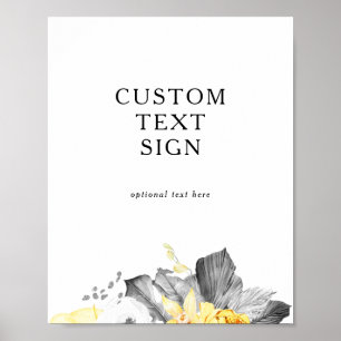 Affiche Modern Tropical Cards and Gifts Custom Sign