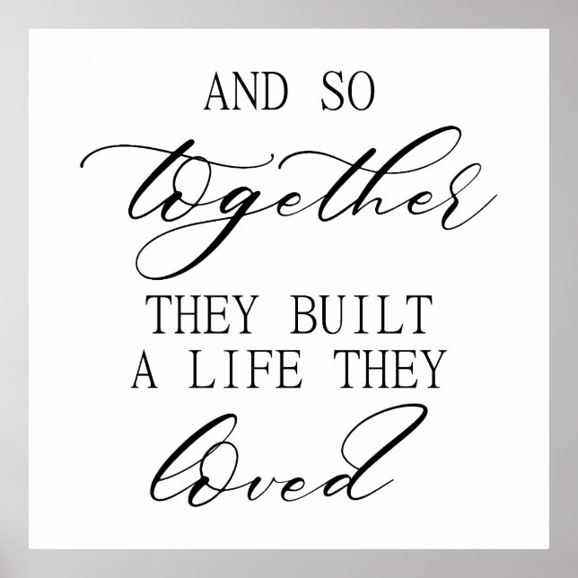 Affiche Modern Wedding Backdrop – Wedding Sign & Backdrop (Devant)