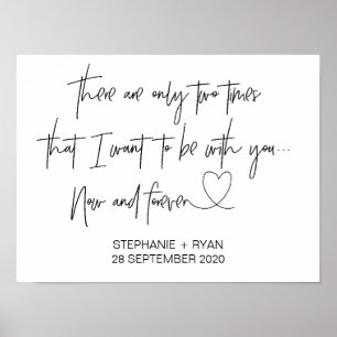 Affiche Modern Wedding Reception Welcome Sign