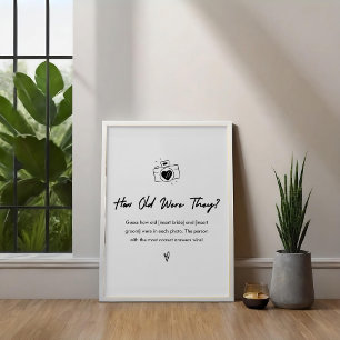 Affiche Moderne À Quel Âge Étaient-Ils Fête des mariées Je