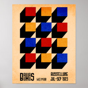 Affiche moderne géométrique Bauhaus