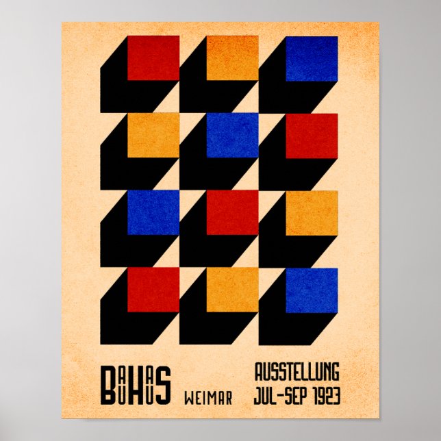Affiche moderne géométrique Bauhaus (Devant)