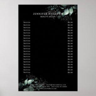 Affiche Moderne, Greenery Black