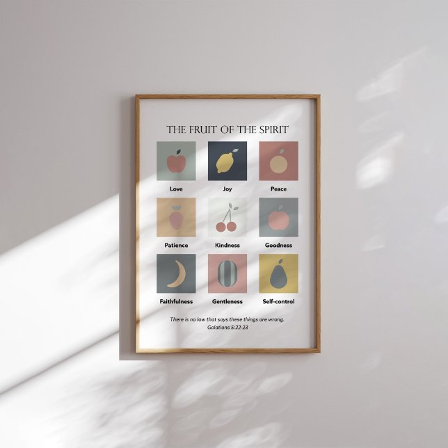 Affiche Moderne le fruit de l'affiche spirituelle (Créateur téléchargé)