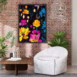 Affiche Moderne Maximaliste Couleur Pop Ink Floral Art<br><div class="desc">Ajoutez un éclat de couleur et de personnalité à votre espace avec cette affiche d'art floral d'encre Maximaliste moderne. Avec des teintes audacieuses et des traits d'encre expressifs, cette pièce botanique de renom apporte une touche artistique et vibrante à toute pièce. Parfait pour les intérieurs maximalistes, les amateurs d'art ou...</div>