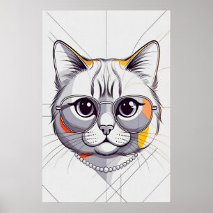 Affiche Moderne Meow Muse