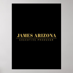 Affiche Moderne minimaliste Black Gold Professional tendan