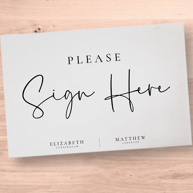 Affiche Moderne minimaliste Élégant Mariage simple (Créateur téléchargé)