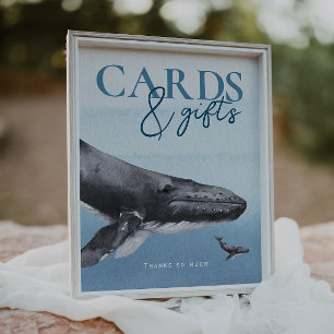 Affiche Moderne Rustic Ocean`Cartes et Cadeaux de Baby sho