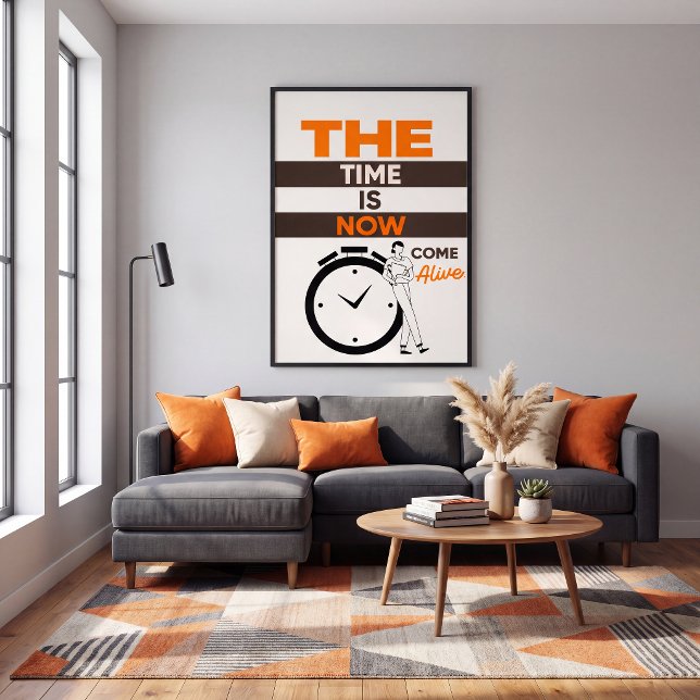 Affiche moderne tendance avec une typographie gras (Créateur téléchargé)