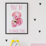 Affiche Moderne Vous Flamazirez Beauté Flamant rose rose<br><div class="desc">Moderne Vous Flamazirez Beauté Flamant rose rose</div>