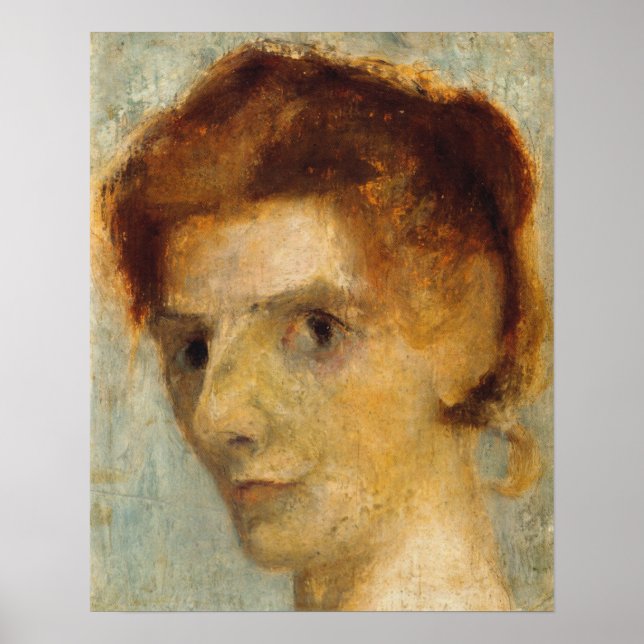 Affiche Modersohn-Becker - Autoportrait 1898 (Devant)