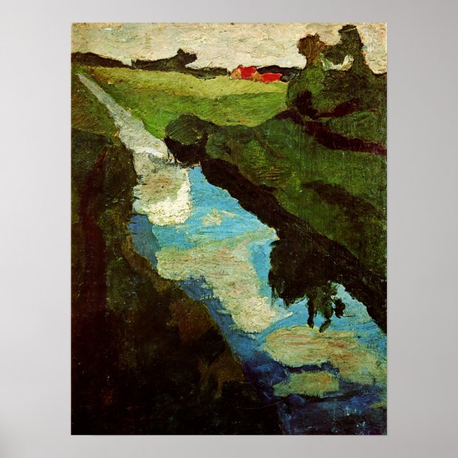 Affiche Modersohn-Becker - Extraction de tourbe 1902 (Devant)