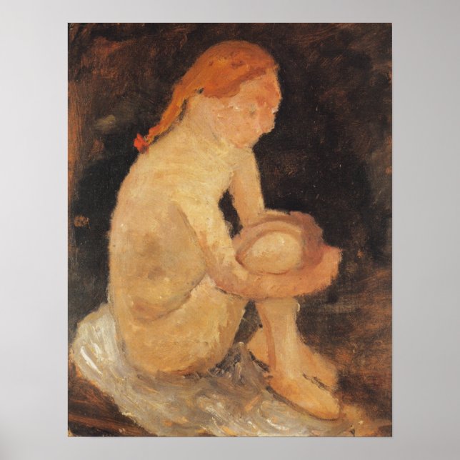 Affiche Modersohn-Becker - Fille 1904 (Devant)