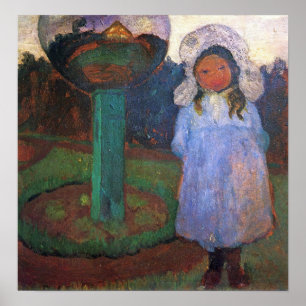Affiche Modersohn-Becker - Girls In The Garden With Glass 