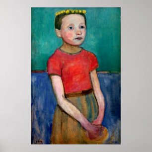 Affiche Modersohn-Becker - Portrait d'une fille italienne