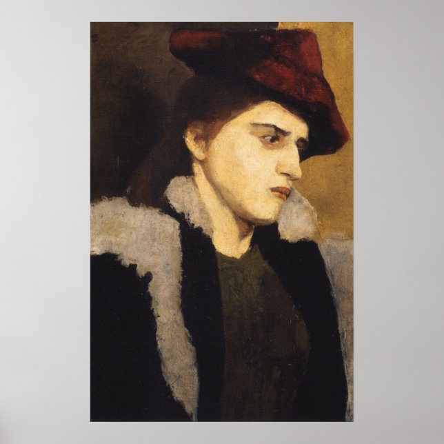 Affiche Modersohn-Becker - Portrait D'Une Jeune Femme (Devant)