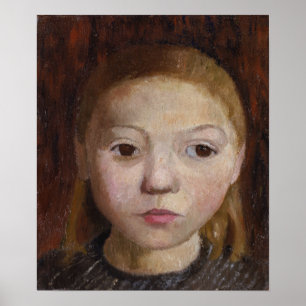 Affiche Modersohn-Becker - Tête de fille