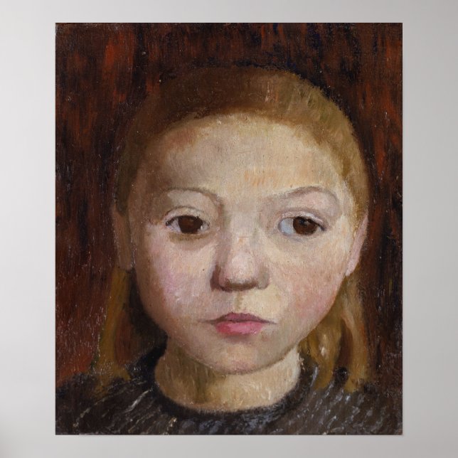 Affiche Modersohn-Becker - Tête de fille (Devant)
