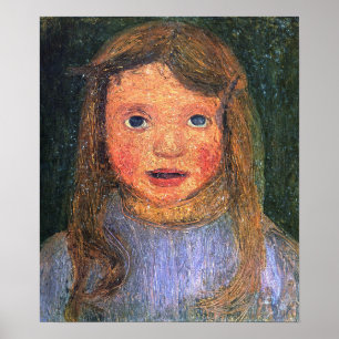 Affiche Modersohn-Becker - Tête d'une petite fille (Elsbet