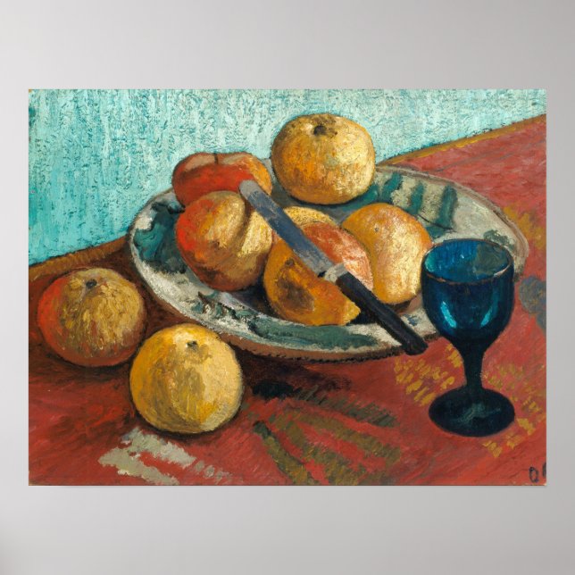 Affiche Modersohn-Becker - Vie Encore Avec Pommes Et Verre (Devant)