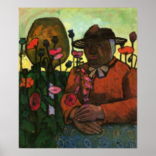 Affiche Modersohn-Becker - Vieille Femme Dans Le Jardin 19