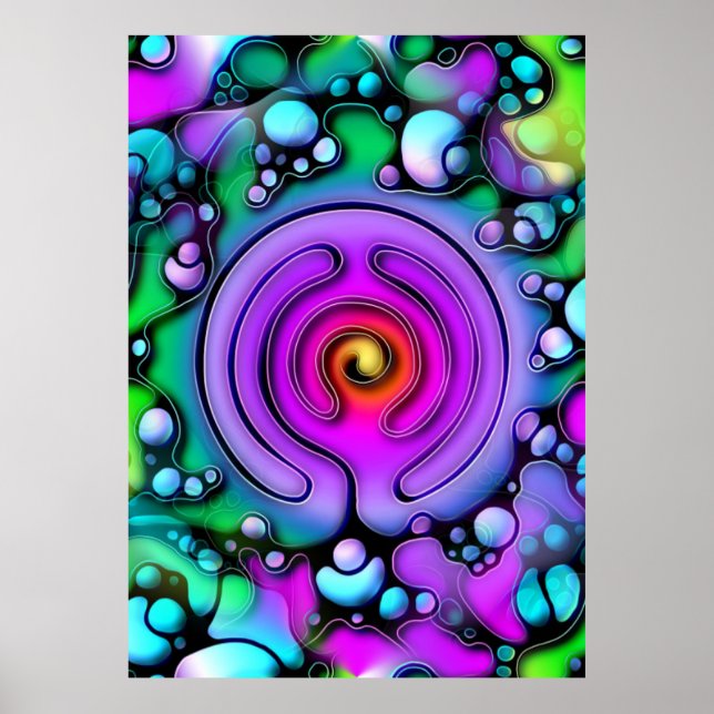 Affiche Modes de vie - Art Neurographique Motif 2 (Devant)
