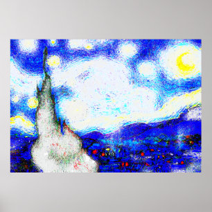 Affiche Modified Starry Night 2
