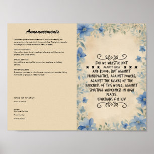 Affiche Modifier, télécharger le bulletin de l'église