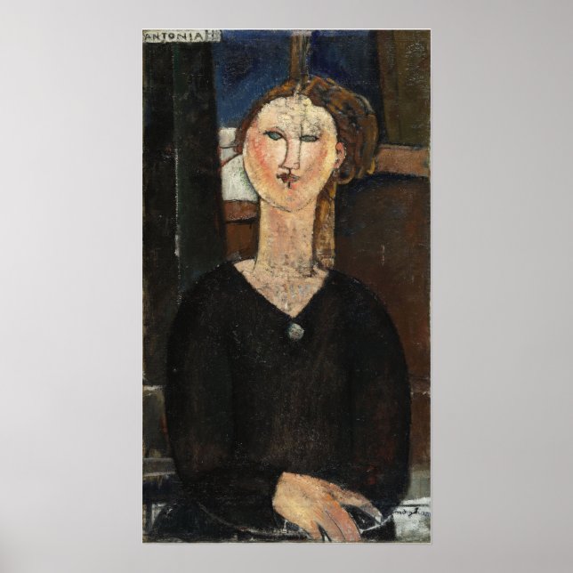 Affiche Modigliani - Antonia (Devant)