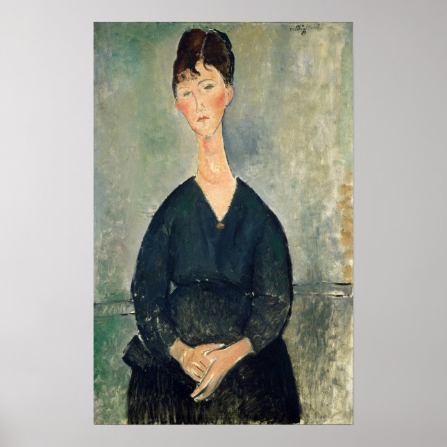 Affiche Modigliani - Chanteur de café 1917 (Devant)
