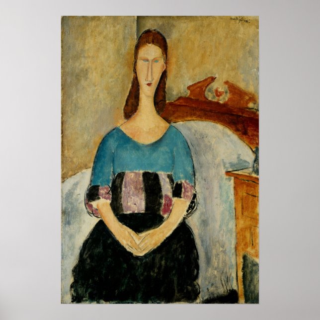 Affiche Modigliani - Jeanne Hebuterne 1919 (Devant)