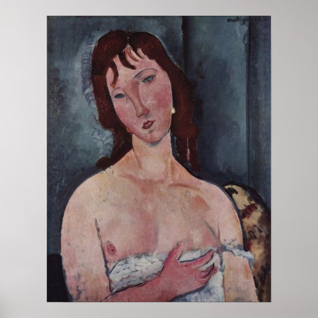 Affiche Modigliani - Jeune Femme 1918 (Devant)