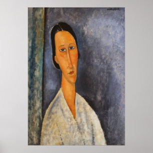 Affiche Modigliani - Madame Zborowska 1918