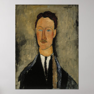 Affiche Modigliani - Portrait de l'artiste Léopold Survag