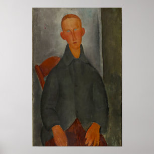 Affiche Modigliani Young Man Art moderne Imprimer