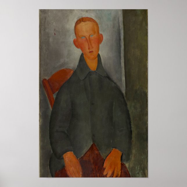 Affiche Modigliani Young Man Art moderne Imprimer (Devant)