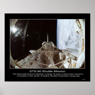 Affiche Module spatial NeuroLab STS-90.