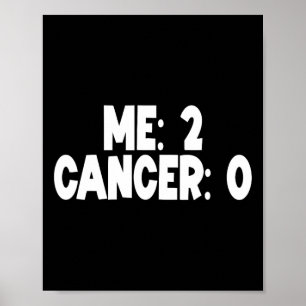Affiche Moi Deux Cancer 0 Deux fois Survivant Chemo Radiat