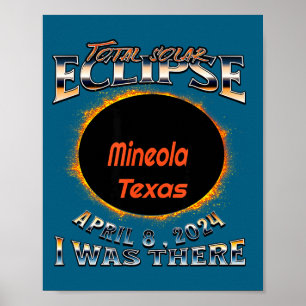 Affiche Moi Eclipse Solaire Mineola Texas Là
