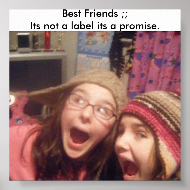 Affiche moi et kal, bffs. (Devant)