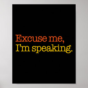 Affiche Moi je parle Biden Harris 2024 Président Amérique